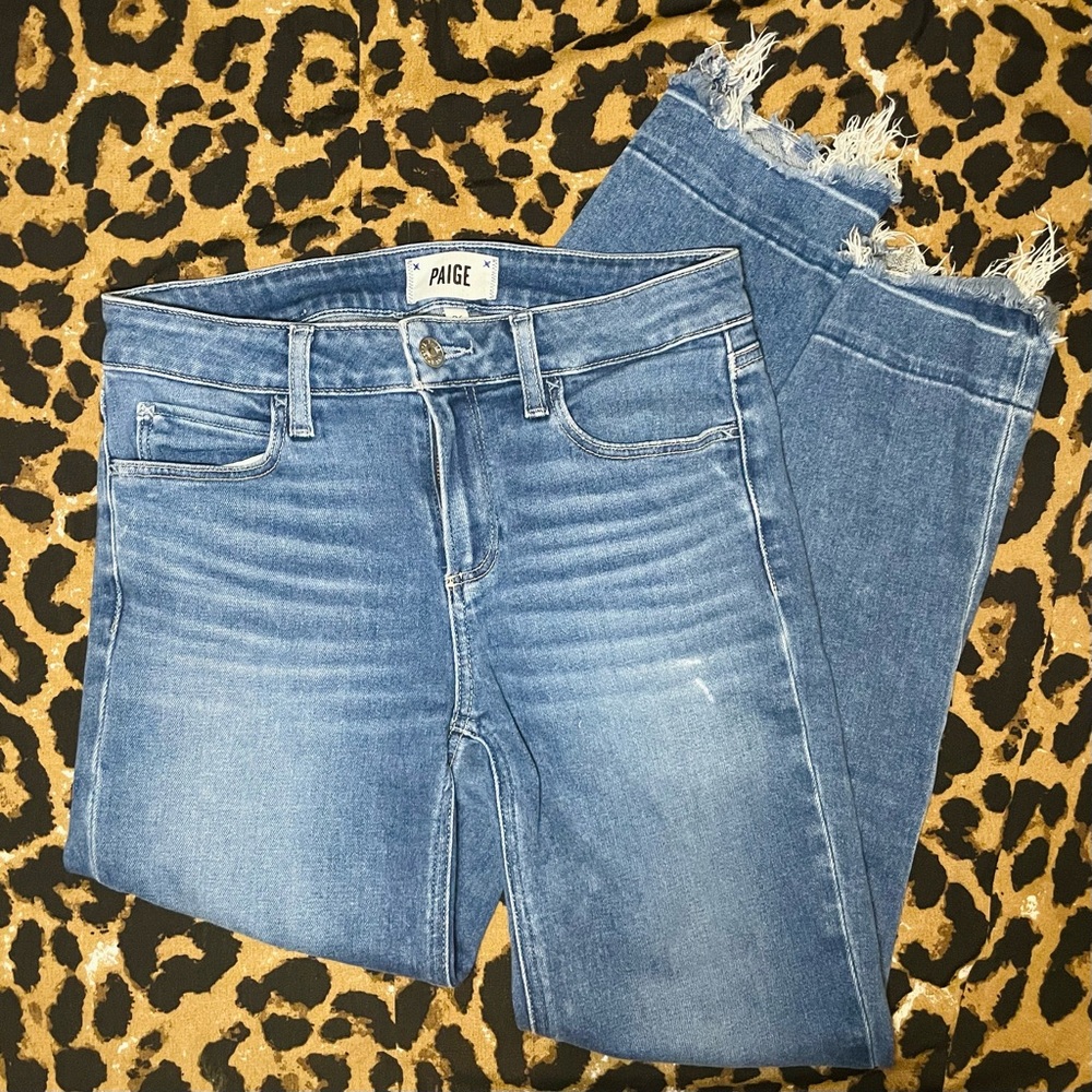 PAIGE Skyline Skinny Crop Jeans